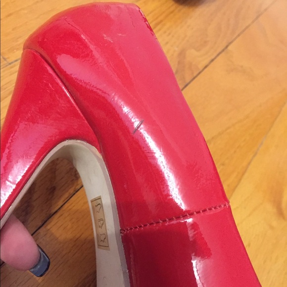 Spring Red Pumps Heels 6.5 - Picture 3 of 4
